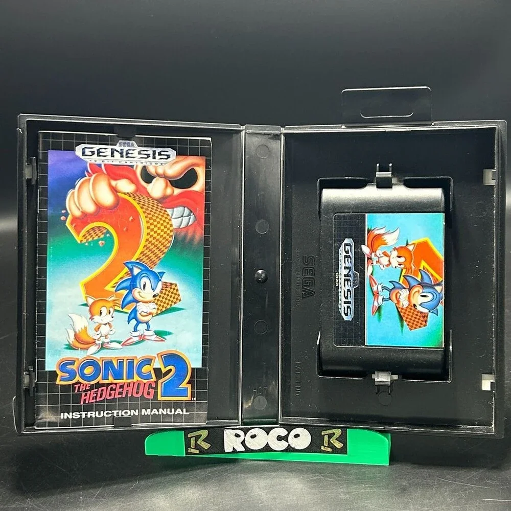 Sonic the Hedgehog 2 (Sega Genesis, 1992) Complete W/ Manual